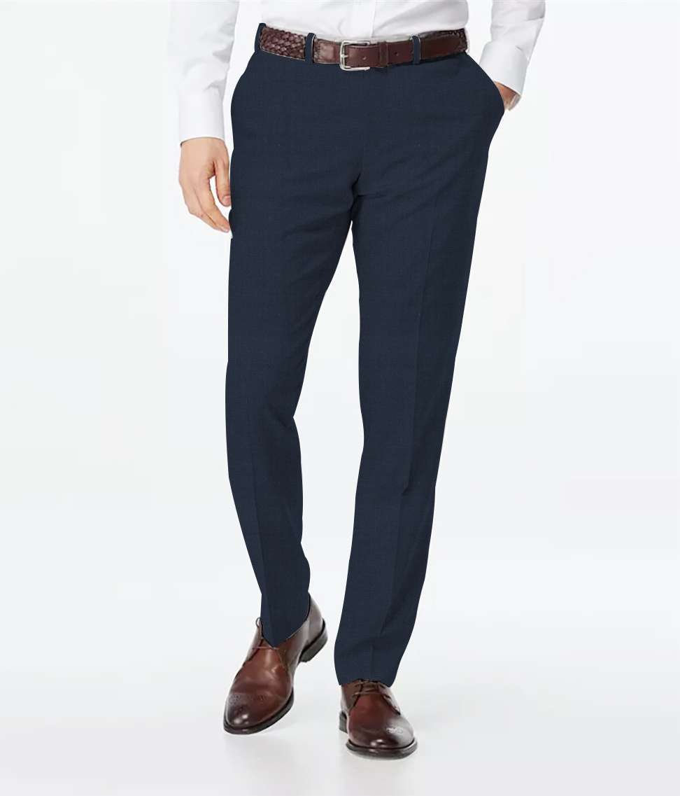 Mid Night Blue Pants Bespoke Tailored Trousers | Starting At 45$