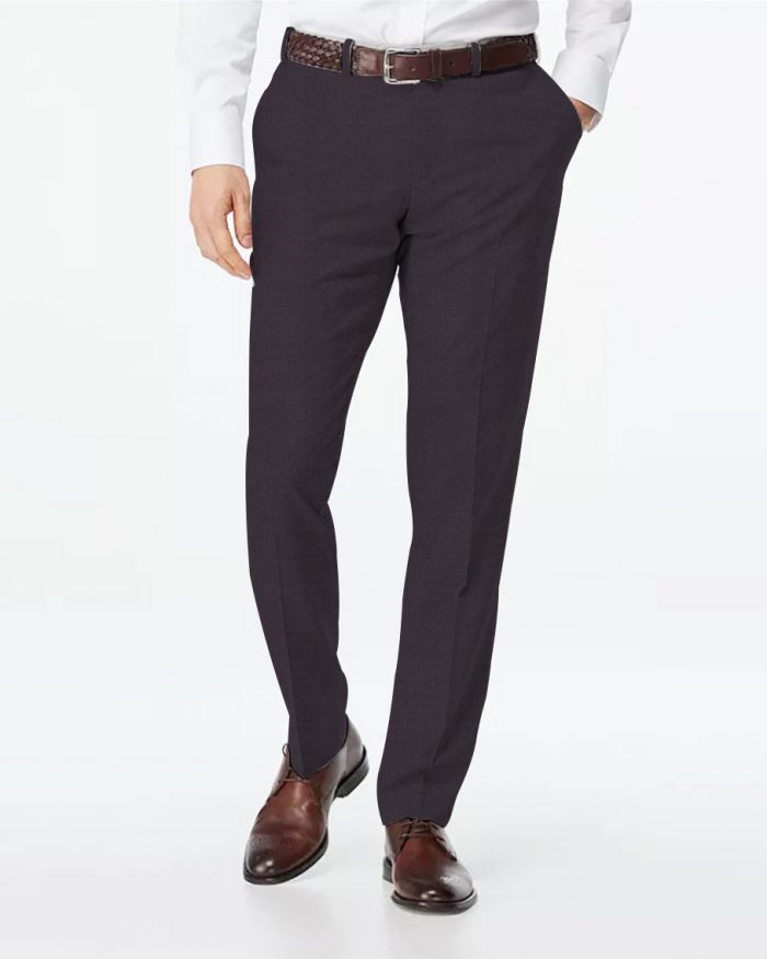 Dark Brown Slim Fit Pants for Men by GentWithcom  Worldwide Shipping