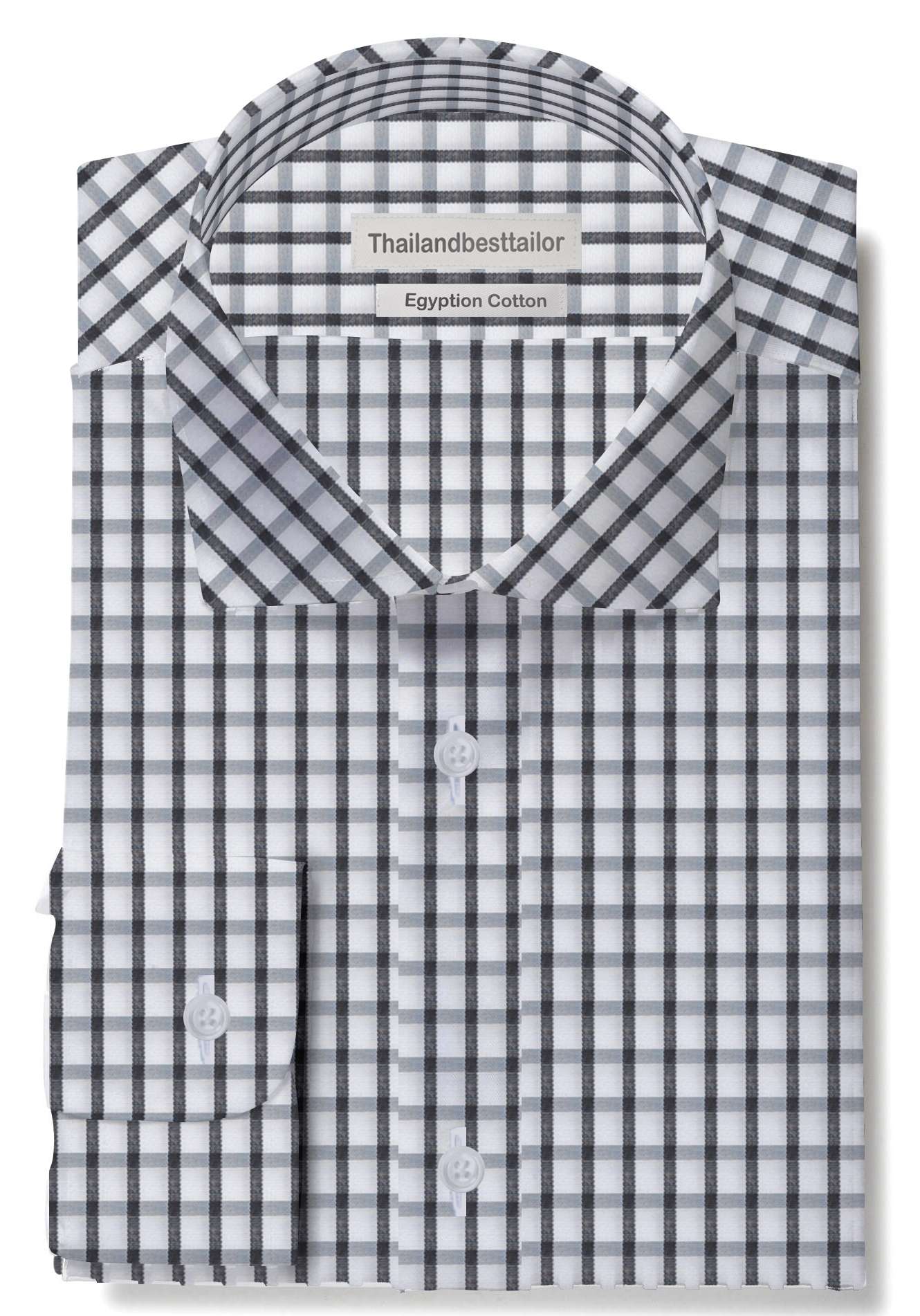 Openlijk kalender gijzelaar Classic Long Sleeve Shirts Custom Made Men's Windowpane Check Shirts